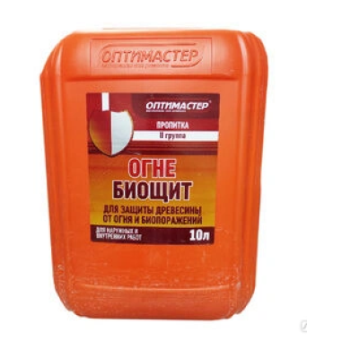 Пропитка по дереву ОГНЕБИОЩИТ красный IIгр ( 5л) ТМ "ОПТИМАСТЕР"