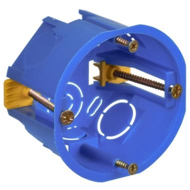 Коробка устан.(подрозетник) 68х45мм СП для ГКЛ пл.лапки IEK Generica