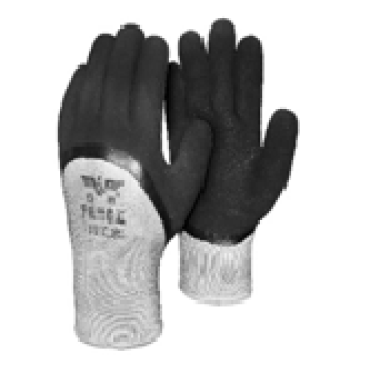 Перчатки теплые двойные с вспененным покрытием  ТЕМНО-СИНИЕ Зима -40 В47