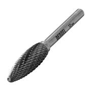 Борфреза твердосплавная по металлу, дереву, пластику, элипсообразная, тип-H, 12 мм Denzel