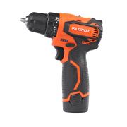 Дрель-шуруповерт аккумуляторная PATRIOT BR 368Li, две АКБ Li-Ion, 12В, 2,0 Ач, 45Нм, 2 скорости, кейс, БЕСЩЕТОЧНЫЙ