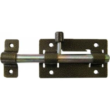 Задвижка дверная ЗД-01 (шпингалет, КРУГЛЫЙ ригель-цинк) Антик медь