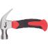 Молоток-гвоздодер укороченный, фиберглассовая обрезиненная ручка, 25 мм, 225 гр. КУРС