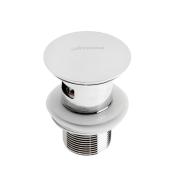 Донный клапан с переливом и сеточкой (кнопка) блистер Accoona A480-2