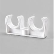 Крепеж ПП трубы D20 двойной, (260шт/кор)