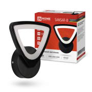 Светильник светодиодный Бра SANSAR 15Вт 3000-4000-6500К 1050Лм черный IN HOME