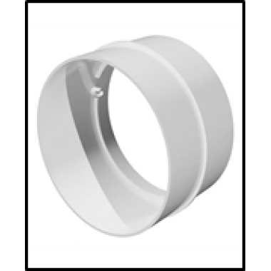 Соединитель д/круглых пластиковых воздуховодов с обратн.клапаном D100, В10СКП Виенто