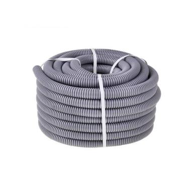 Труба гофрированная ПВХ 16мм серый (Бухта 25м)