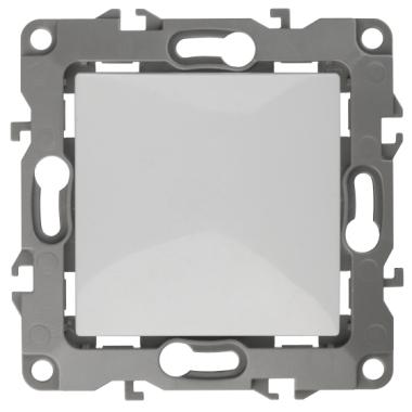 Выключатель"ЭРА" серия 12, 1СП Белый под рамку