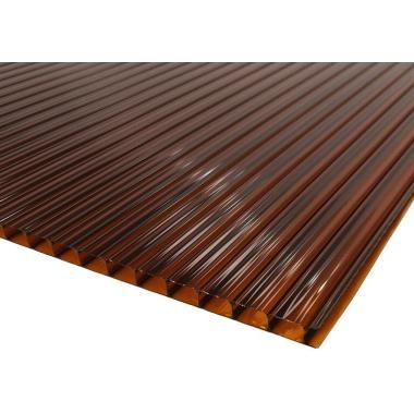 Сотовый поликарбонат Терракотовый, 6мм*2,1*6м, (0,78 кг/м2), Rational