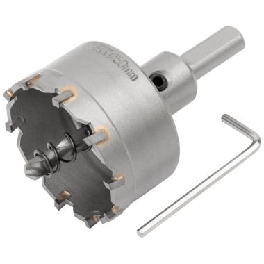 Коронка кольцевая с карбидными вставками Профи (для отверстий в нержавеющей стали) 50 мм, ФИТ