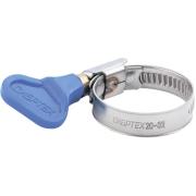 Хомут металлический 12-20 мм, с ключом, 100шт/уп (ПОШТУЧНО) Сибртех