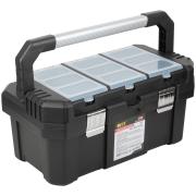 Ящик для инструмента пластиковый 20" ( 500х280х225 мм ) металл.замки, алюминиевая ручка ФИТ