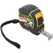 Рулетка 5 м х 19 мм, 2кл.точности, магнитный зацеп, двойной стопор, прорезиненная, "Гранд", FIT