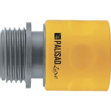 Соединитель пластмассовый, быстросъемный, внешняя резьба 3/4, однокомпонентный Palisad