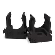 Крепёж-клипса для трубы D16мм черный (100шт)