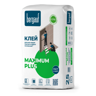 Плиточный клей Bergauf Maximum Plus 25кг/56шт/паллета