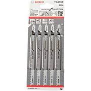 Пилки для лобзика T345XF 5 шт. универсальные Bosch