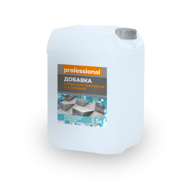 Добавка Суперпластификатор с противоморозным эффектом РС 410 "Professional" ( 10л) до -15°С