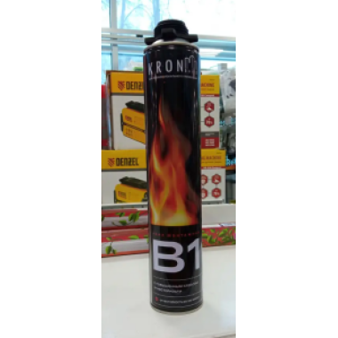 Пена профессиональная ОГНЕСТОЙКАЯ 750мл. 65л KRONbuild B1 /12/672/