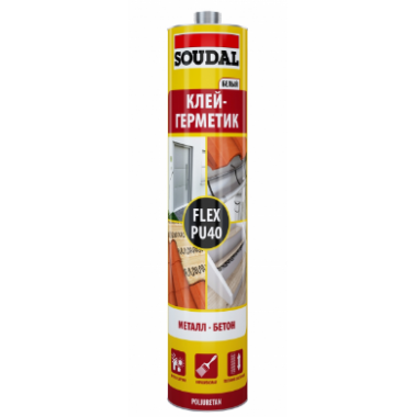 Клей-герметик  ФЛЕК ПУ 40 белый 300мл.