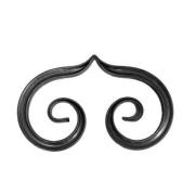 Ковка Элемент орнамента - вензель, 190-300х130мм, тр15х15 15426