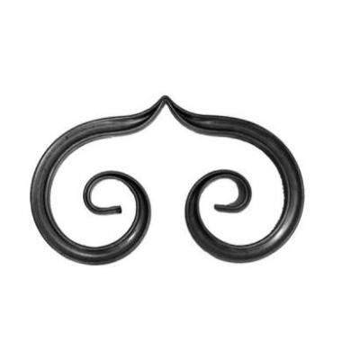 Ковка Элемент орнамента - вензель, 190-300х130мм, тр15х15 15426