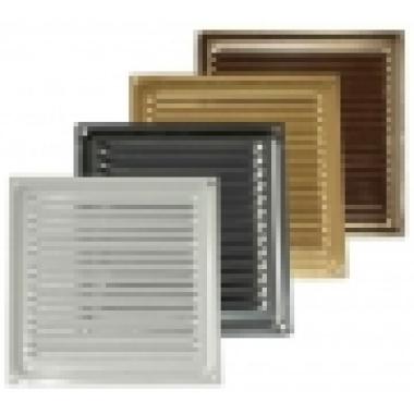 Решетка вентиляционная 100*100мм металлическая Бежевая