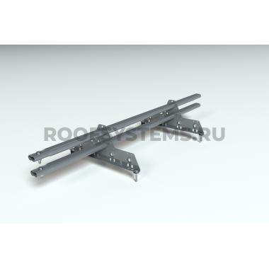 Снегозадержатель трубчатый, Серый графит (RAL 7024), (Овал) ZN, 1500 мм, 45x25, PRESTIGE НОВИНКА!