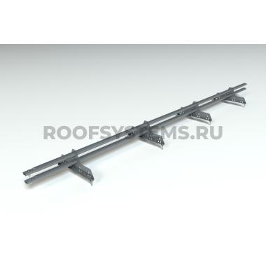 Снегозадержатель трубчатый, Серый графит (RAL 7024), (Овал) ZN, 1500 мм, 45x25, PRESTIGE НОВИНКА!