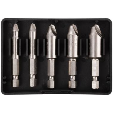 Экстракторы для болтов и шпилек усиленные, hss сталь, Профи 5 шт. FIT