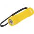 Фонарь светодиодный, желтый корпус с мягким покрытием, 9 Led, 3хААА Denzel