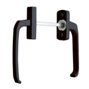 Ручка балконная двухсторонняя Коричневая