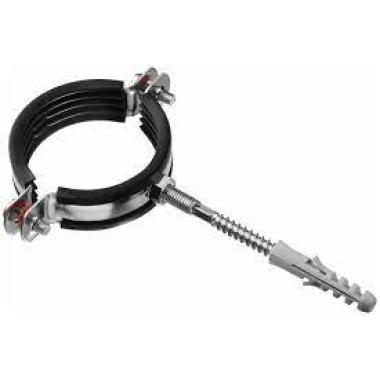 Хомут металлический с дюбелем, (26-30 мм)