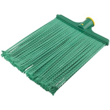 Метла пластиковая №1, плоская мягкая 260х330 мм ( посадочный диаметр 25 мм ) КУРС
