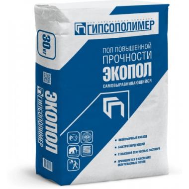 Наливной пол высокопрочный ЭКОПОЛ 30 кг (45 уп) Гипсополимер