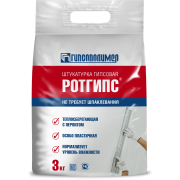 РОТГИПС 3 кг штукатурка гипсовая (300 под/10шт.уп)