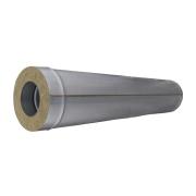 Дымоходы Сэндвич труба 1,0м, нержав/оцинк, D 140/210мм