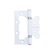 Петля АЛЛЮР без врезки 100х75 2ВВ WW Белый (цена за пару)