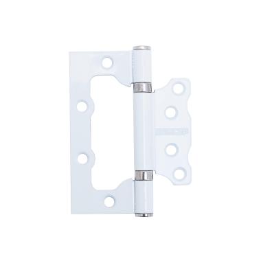 Петля АЛЛЮР без врезки 100х75 2ВВ WW Белый (цена за пару)