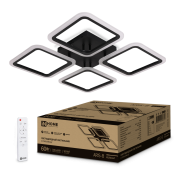 Светильник управ.накладной ARIS 60Вт 450х450х75мм 3000-6500К 4700Лм черный IN Home