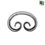 Ковка Элемент орнамента - вензель, 140х95мм, труба 15х15мм. 15400.5