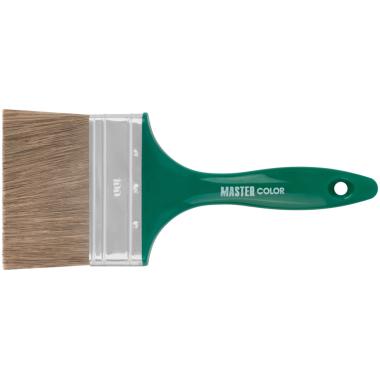 Кисть флейцевая для лазурей, пропиток, антисептиков, толщ.16 мм, ширина 100 мм Master color