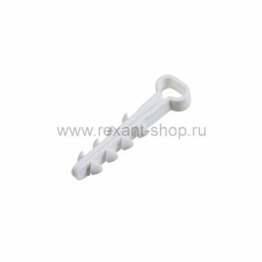 Дюбель-хомут ДХП-8 для плоского кабеля 5-8мм нейлон 100шт/упак.