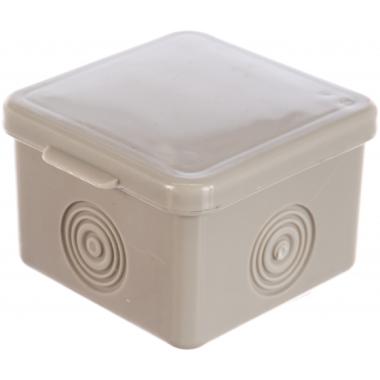 Коробка распаячная 65х65х40мм ОП крышка 4вх. IP54