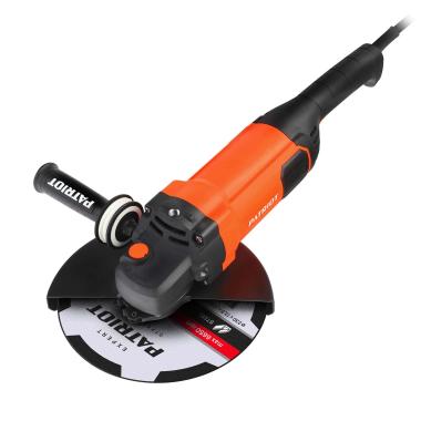 Машина углошлифовальная (УШМ) PATRIOT Expert AG 230, диск 230мм, 2200Вт, 6600об/мин