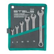Набор ключей комбинированных 6-32 мм, 22 шт, CrV, матовый хром Stels
