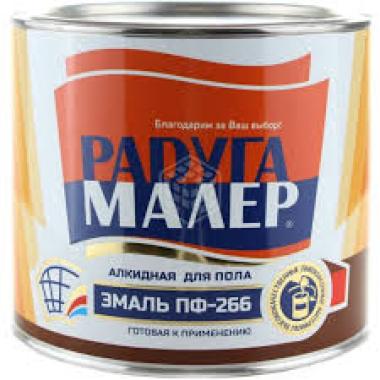 Эмаль ПФ-266 РАДУГА золотисто-коричневая 1,9кг