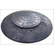 Конусный переходник с крышкой 1000мм, высота 110мм полимерно-песчаный