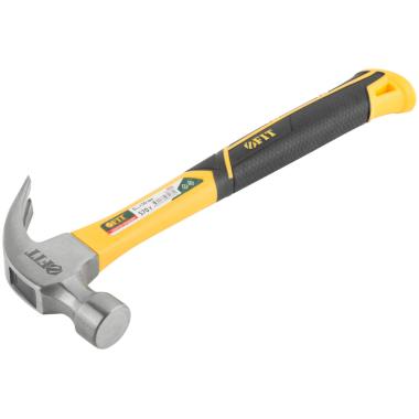 Молоток-гвоздодер, фиберглассовая усиленная ручка, Профи 30 мм, 570 гр. ФИТ